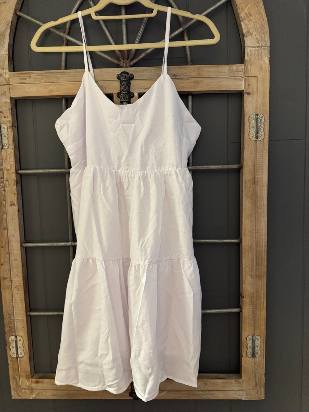 Women’s Spaghetti Strap Tiered Dress in Light Lavender